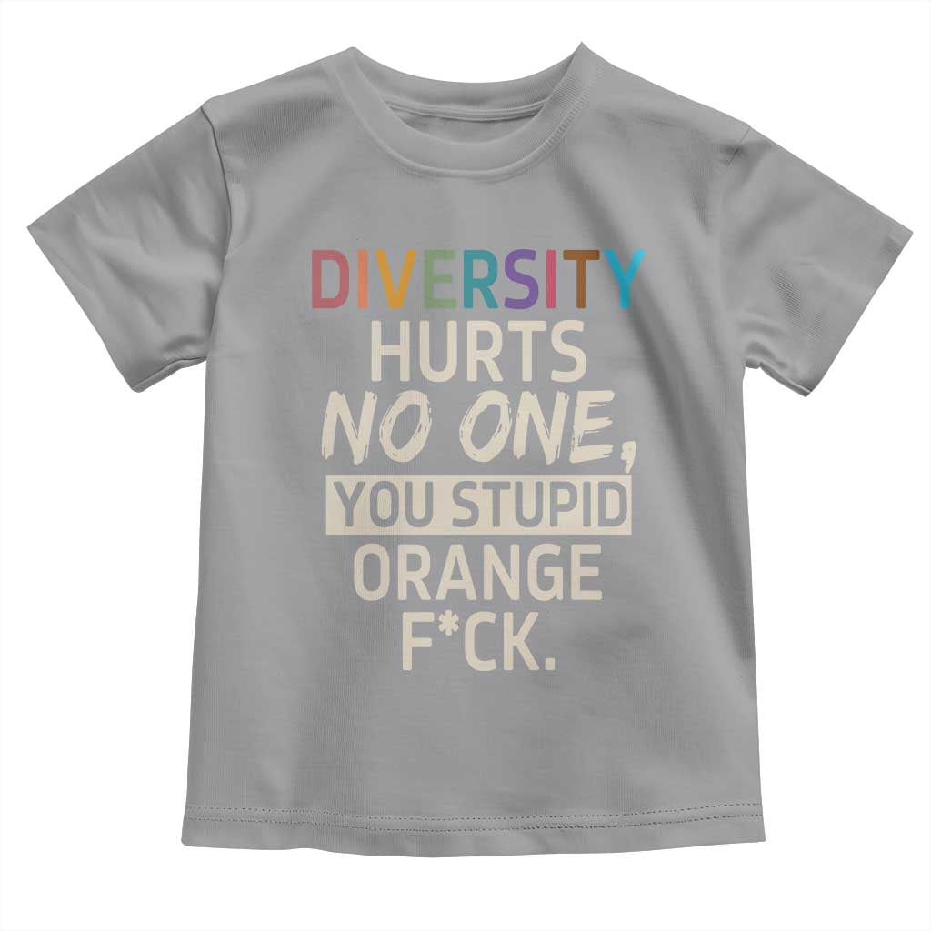 Diversity Hurts No One Toddler T Shirt Equality and Inclusion Bold Statement - Wonder Print Shop