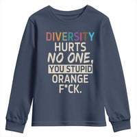 Diversity Hurts No One Youth Sweatshirt Equality and Inclusion Bold Statement - Wonder Print Shop