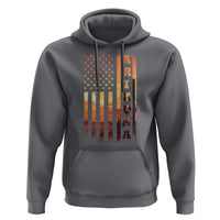 Patriotic Arizona Flag Sunset Graphic Hoodie American Flag Southwest Desert Saguaro Cactus State Pride Souvenir