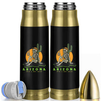 Funny Arizona Its A Dry Heat Skeleton Graphic Bullet Tumbler Vintage Desert Drinking Beer Saguaro Cactus Souvenir