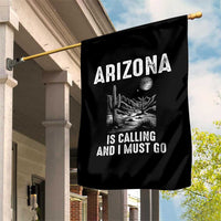 Retro Arizona Is Calling And I Must Go Graphic Garden Flag Outdoor Desert Cactus Mountain Travel Souvenir