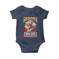 Vintage Retro Sedona Arizona Graphic Baby Onesie Psychedelic Red Rock Mountain Sunset Travel Souvenir