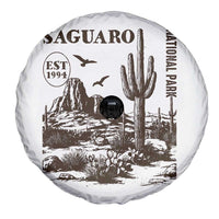 Vintage Saguaro National Park Est 1994 Graphic Spare Tire Cover Retro Arizona Desert Mountain Hiking Souvenir