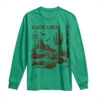 Vintage Saguaro National Park Est 1994 Graphic Long Sleeve Shirt Retro Arizona Desert Mountain Hiking Souvenir