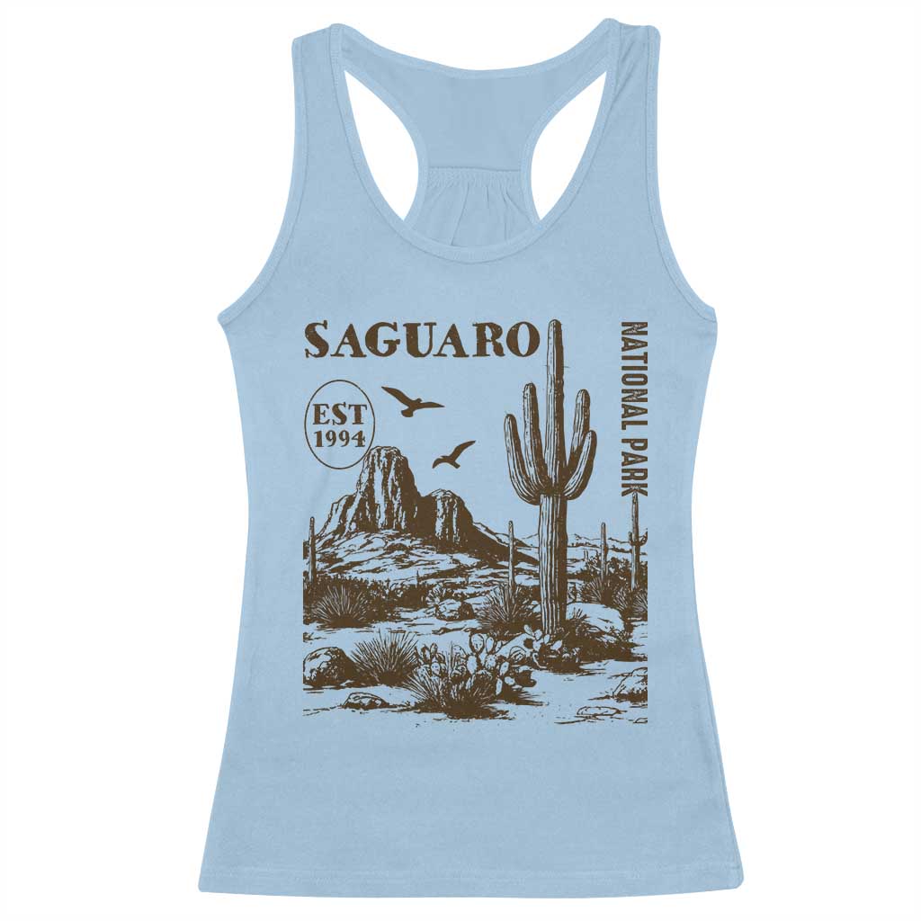 Vintage Saguaro National Park Est 1994 Graphic Racerback Tank Top Retro Arizona Desert Mountain Hiking Souvenir
