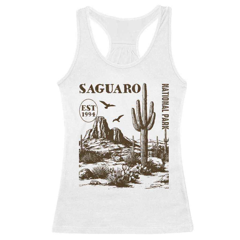 Vintage Saguaro National Park Est 1994 Graphic Racerback Tank Top Retro Arizona Desert Mountain Hiking Souvenir