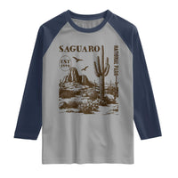Vintage Saguaro National Park Est 1994 Graphic Raglan Shirt Retro Arizona Desert Mountain Hiking Souvenir
