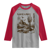 Vintage Saguaro National Park Est 1994 Graphic Raglan Shirt Retro Arizona Desert Mountain Hiking Souvenir