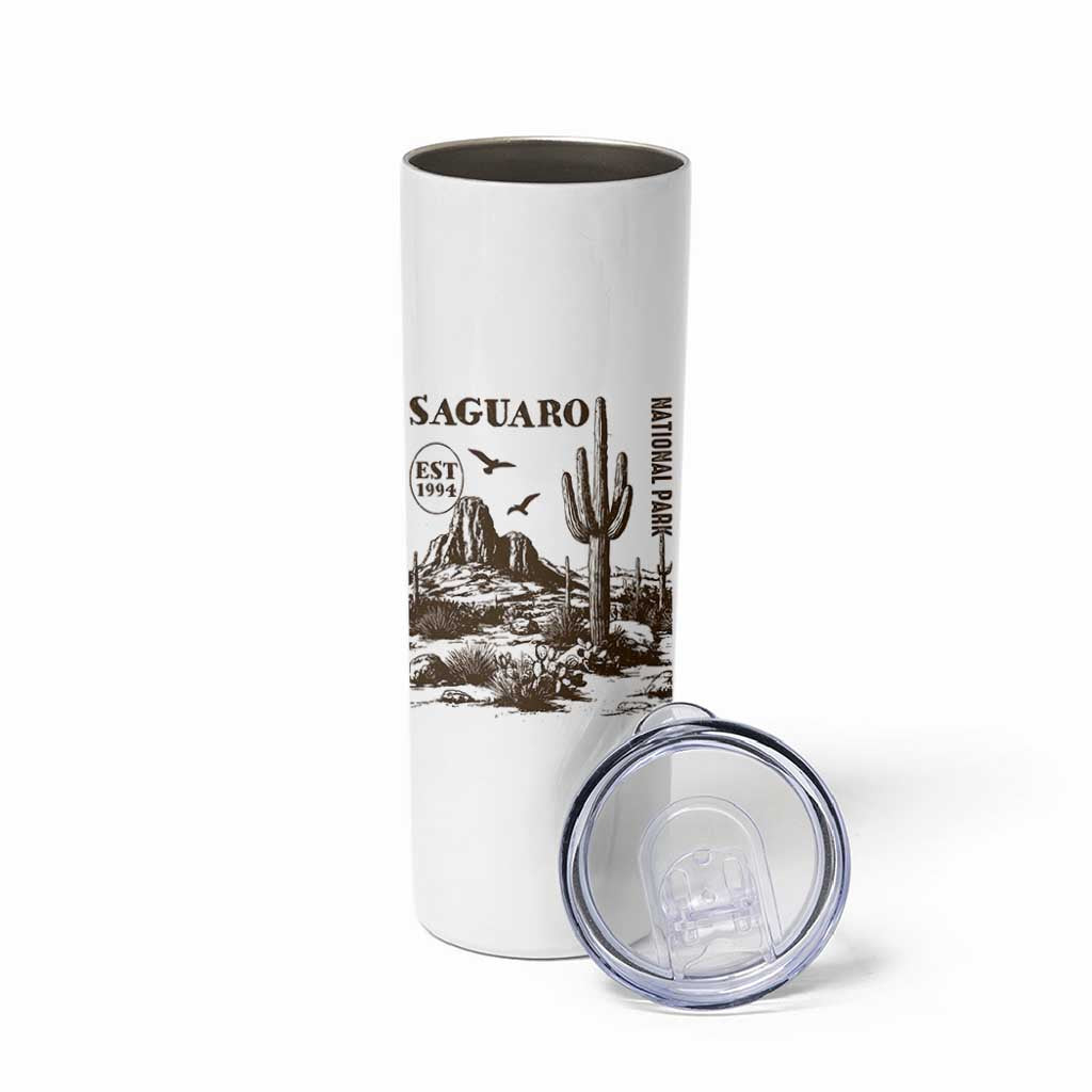 Vintage Saguaro National Park Est 1994 Graphic Skinny Tumbler Retro Arizona Desert Mountain Hiking Souvenir