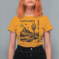 Vintage Saguaro National Park Est 1994 Graphic T Shirt For Women Retro Arizona Desert Mountain Hiking Souvenir