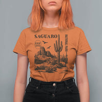 Vintage Saguaro National Park Est 1994 Graphic T Shirt For Women Retro Arizona Desert Mountain Hiking Souvenir