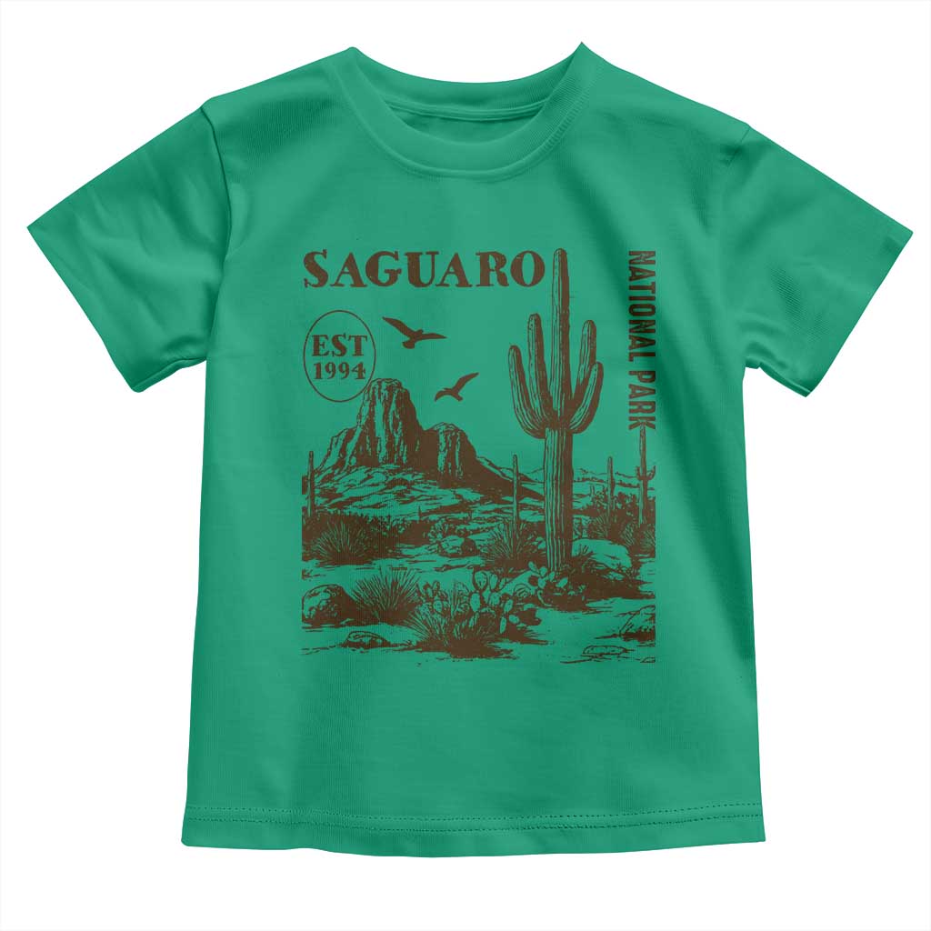Vintage Saguaro National Park Est 1994 Graphic Toddler T Shirt Retro Arizona Desert Mountain Hiking Souvenir