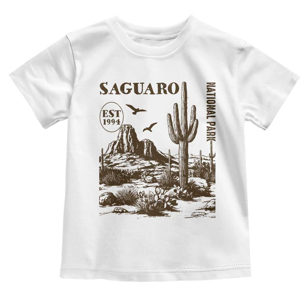 Vintage Saguaro National Park Est 1994 Graphic Toddler T Shirt Retro Arizona Desert Mountain Hiking Souvenir