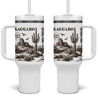 Vintage Saguaro National Park Est 1994 Graphic Tumbler With Handle Retro Arizona Desert Mountain Hiking Souvenir