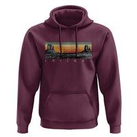 Retro Arizona Sunset Monument Valley Graphic Hoodie Panoramic Desert Red Rocks Landscape Souvenir