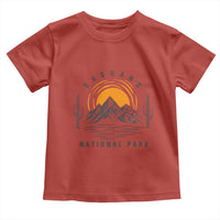 Retro Saguaro National Park Sunset Graphic Toddler T Shirt Vintage Arizona Desert Mountain Badge Souvenir