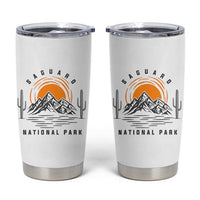 Retro Saguaro National Park Sunset Graphic Tumbler Cup Vintage Arizona Desert Mountain Badge Souvenir