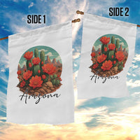 Beautiful Blooming Cactus Flower Arizona Graphic Garden Flag Vintage Desert Botanical Floral Nature Souvenir