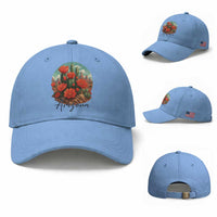 Beautiful Blooming Cactus Flower Arizona Graphic Baseball Cap Vintage Desert Botanical Floral Nature Souvenir