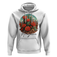Beautiful Blooming Cactus Flower Arizona Graphic Hoodie Vintage Desert Botanical Floral Nature Souvenir
