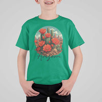 Beautiful Blooming Cactus Flower Arizona Graphic T Shirt For Kid Vintage Desert Botanical Floral Nature Souvenir