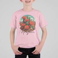 Beautiful Blooming Cactus Flower Arizona Graphic T Shirt For Kid Vintage Desert Botanical Floral Nature Souvenir