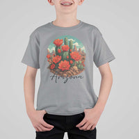 Beautiful Blooming Cactus Flower Arizona Graphic T Shirt For Kid Vintage Desert Botanical Floral Nature Souvenir
