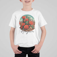 Beautiful Blooming Cactus Flower Arizona Graphic T Shirt For Kid Vintage Desert Botanical Floral Nature Souvenir