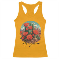 Beautiful Blooming Cactus Flower Arizona Graphic Racerback Tank Top Vintage Desert Botanical Floral Nature Souvenir