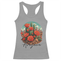 Beautiful Blooming Cactus Flower Arizona Graphic Racerback Tank Top Vintage Desert Botanical Floral Nature Souvenir
