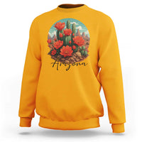 Beautiful Blooming Cactus Flower Arizona Graphic Sweatshirt Vintage Desert Botanical Floral Nature Souvenir