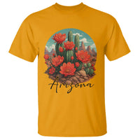 Beautiful Blooming Cactus Flower Arizona Graphic T Shirt Vintage Desert Botanical Floral Nature Souvenir