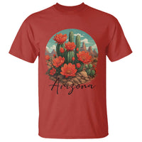 Beautiful Blooming Cactus Flower Arizona Graphic T Shirt Vintage Desert Botanical Floral Nature Souvenir