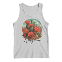 Beautiful Blooming Cactus Flower Arizona Graphic Tank Top Vintage Desert Botanical Floral Nature Souvenir