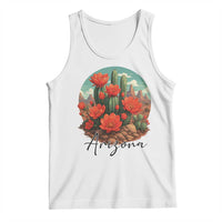 Beautiful Blooming Cactus Flower Arizona Graphic Tank Top Vintage Desert Botanical Floral Nature Souvenir