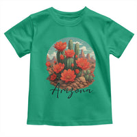 Beautiful Blooming Cactus Flower Arizona Graphic Toddler T Shirt Vintage Desert Botanical Floral Nature Souvenir