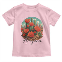 Beautiful Blooming Cactus Flower Arizona Graphic Toddler T Shirt Vintage Desert Botanical Floral Nature Souvenir