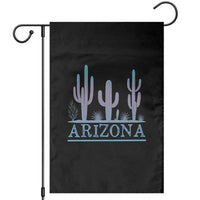Retro Neon Silhouette Cactus Arizona Graphic Garden Flag Modern Southwest Desert Aesthetic Travel Souvenir