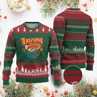 Retro Arizona Fly Fishing River Graphic Ugly Christmas Sweater Vintage Angler Outdoor Mountain Adventure Souvenir