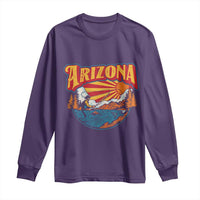 Retro Arizona Fly Fishing River Graphic Long Sleeve Shirt Vintage Angler Outdoor Mountain Adventure Souvenir