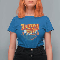 Retro Arizona Fly Fishing River Graphic T Shirt For Women Vintage Angler Outdoor Mountain Adventure Souvenir