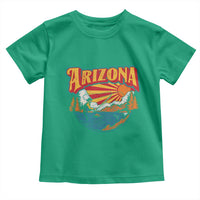 Retro Arizona Fly Fishing River Graphic Toddler T Shirt Vintage Angler Outdoor Mountain Adventure Souvenir