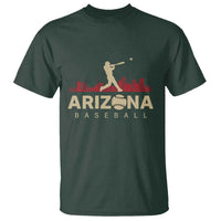 Vintage Arizona State Pride Baseball Player Graphic T Shirt Vintage Phoenix Skyline Batter Sports Fan