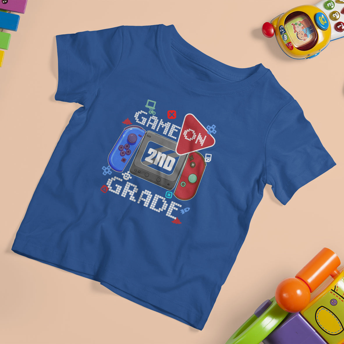 Game On 2nd Grade T Shirt For Kid Video Game Back To School Gaming - Wonder Print Shop
