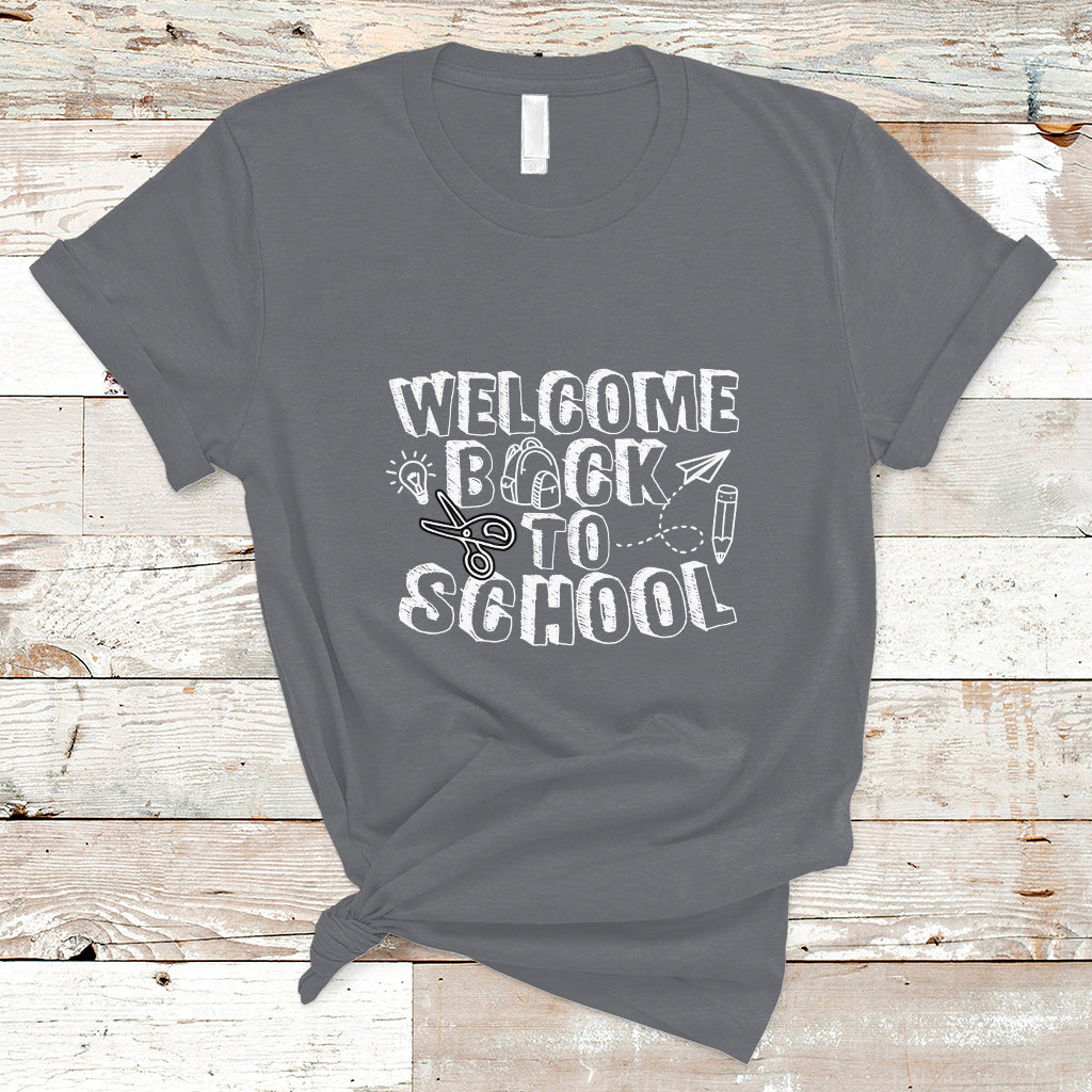Welcome Back To School T Shirt First Day Of School Teacher Student - Wonder Print Shop