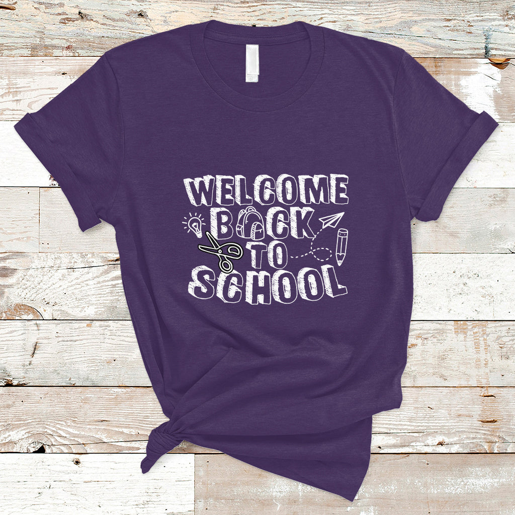 Welcome Back To School T Shirt First Day Of School Teacher Student - Wonder Print Shop