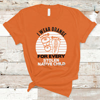 Orange Shirt Day T Shirt I Wear Orange For Every Stolen Native Child Indigenous Children Footprints - Wonder Print Shop