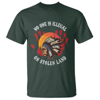 Native American T Shirt No One Is Illegal On Stolen Land Indigenous American Indian - Wonder Print Shop