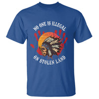Native American T Shirt No One Is Illegal On Stolen Land Indigenous American Indian - Wonder Print Shop