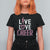 Cheerleading T Shirt For Women Live Love Cheer Girl Pink Leopard Cheerleader - Wonder Print Shop